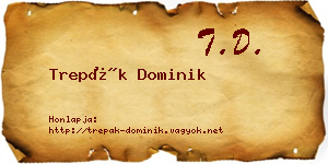 Trepák Dominik névjegykártya